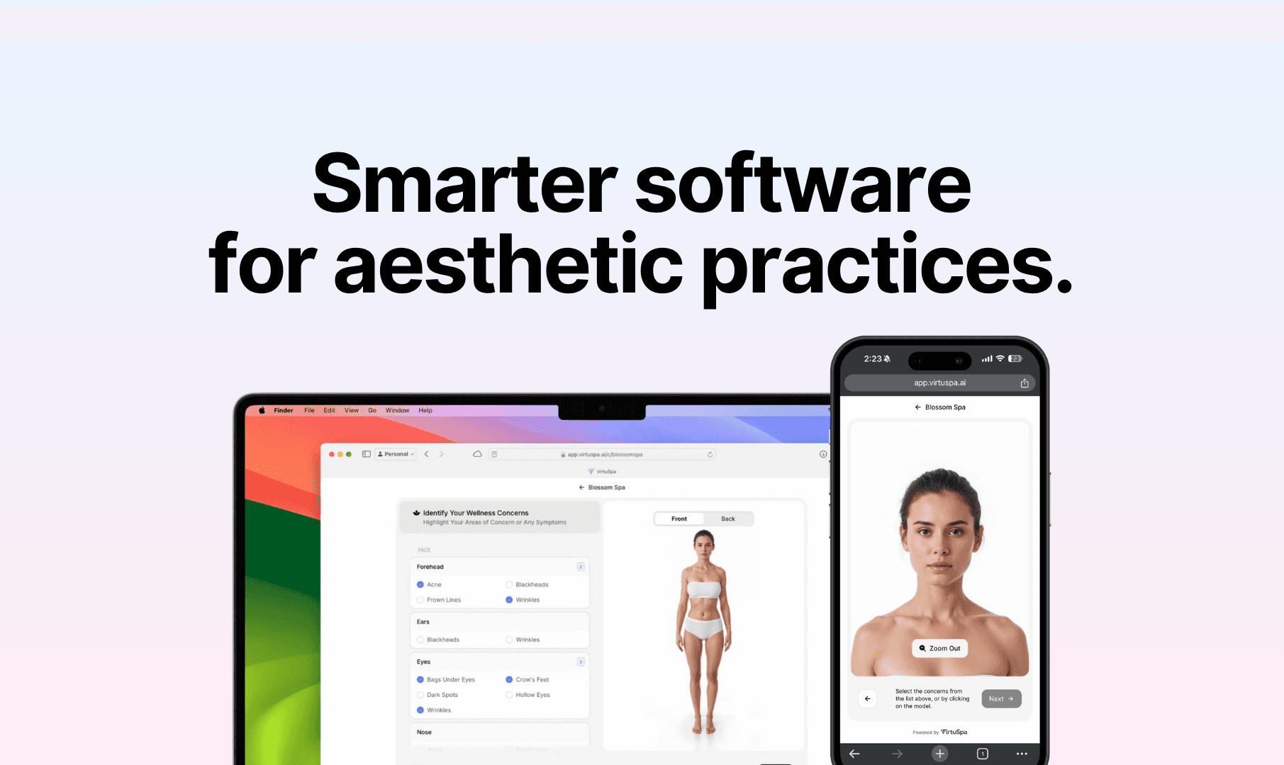 Aesthetic practice software